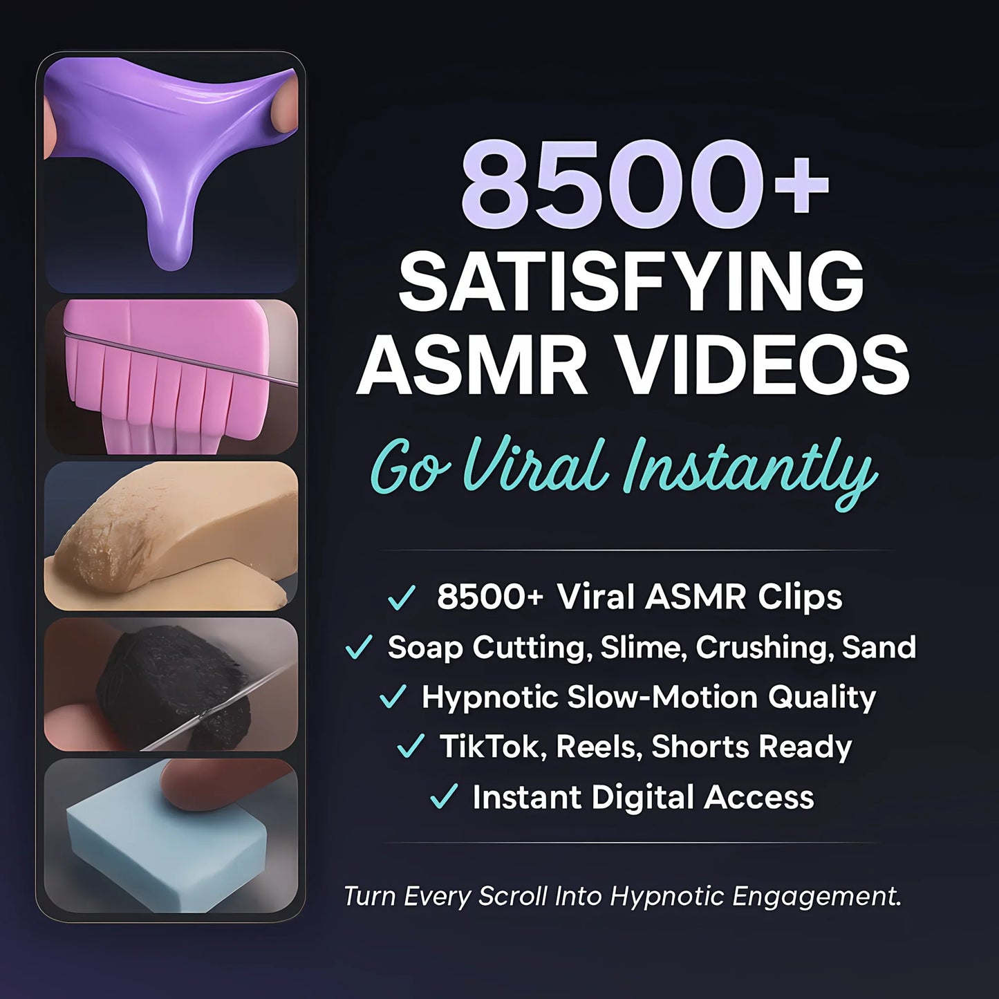 8500+ ASMR Viral Video Pack for TikTok, Reels, Shorts