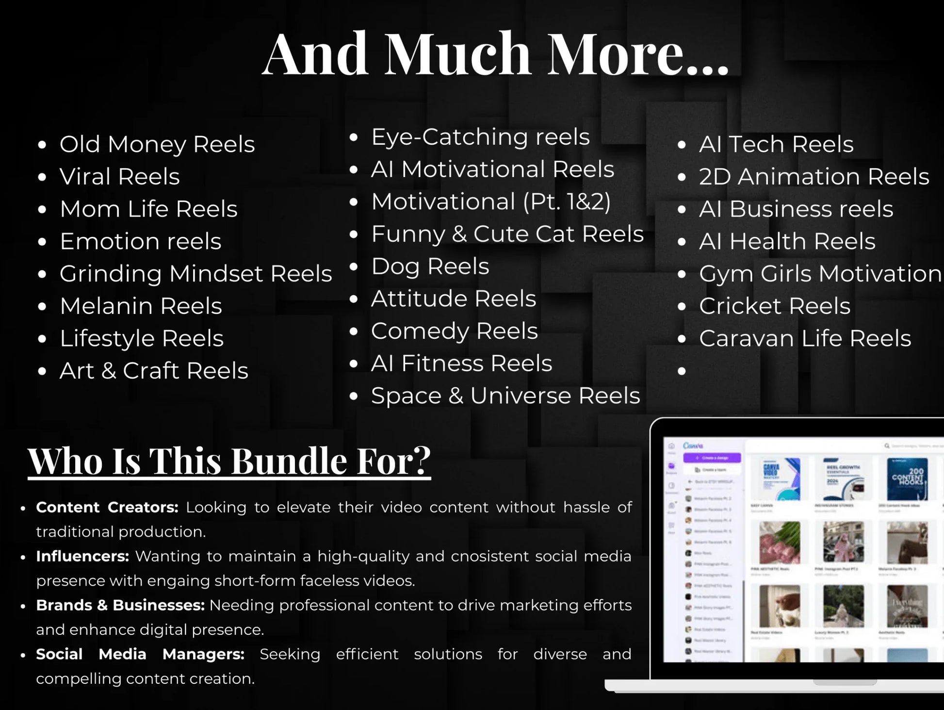 100,000+ Reels Master Library| PLR - MRR License | Viral Instagram Reels, TikTok & YouTube Canva Templates - Mindshift Masterz