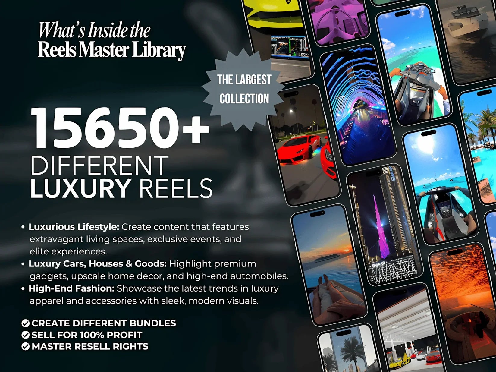 100,000+ Reels Master Library | Viral Instagram Reels, TikTok & YouTube Canva Templates - Mindshift Masterz