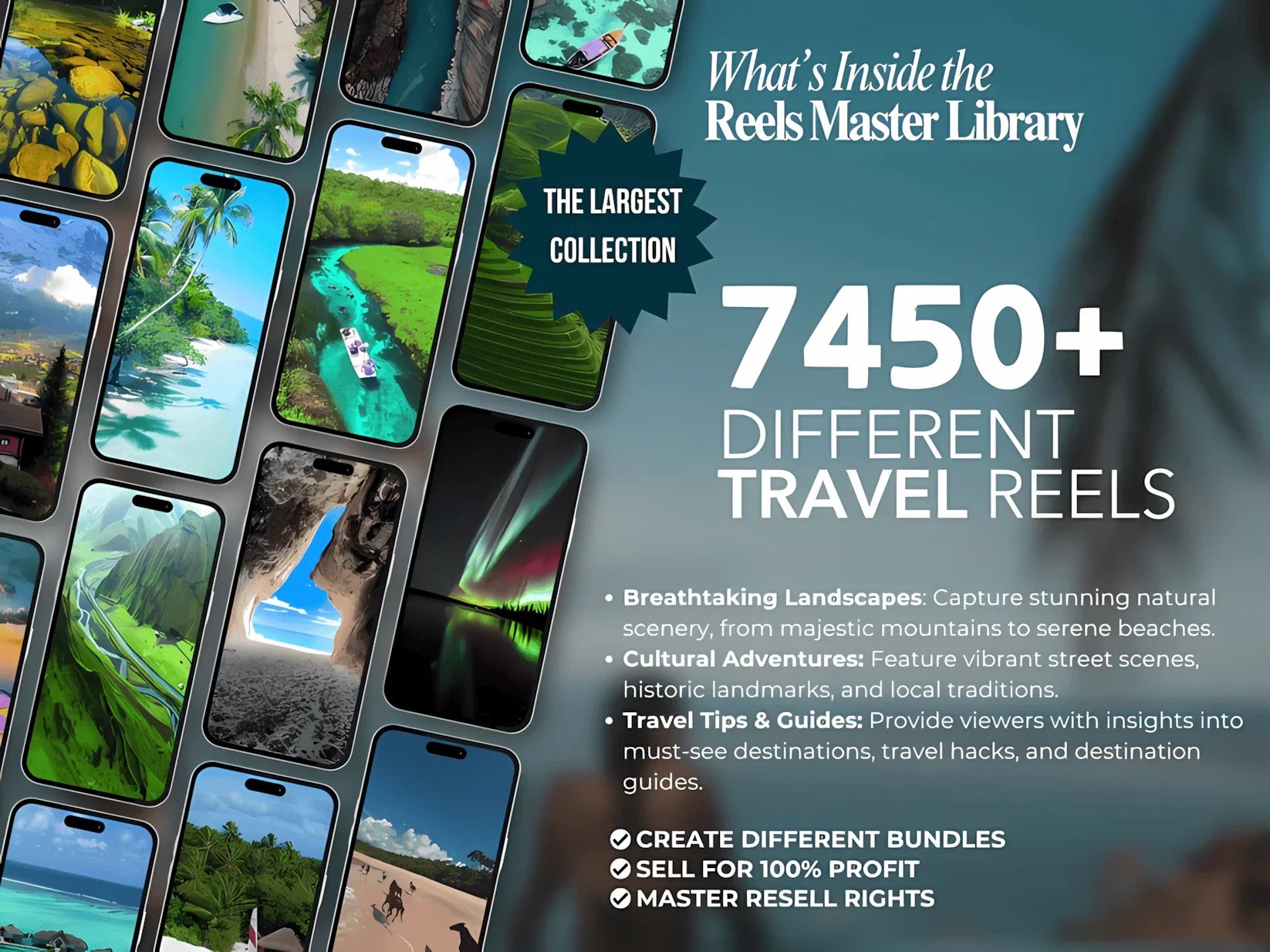 100,000+ Reels Master Library | Viral Instagram Reels, TikTok & YouTube Canva Templates - Mindshift Masterz