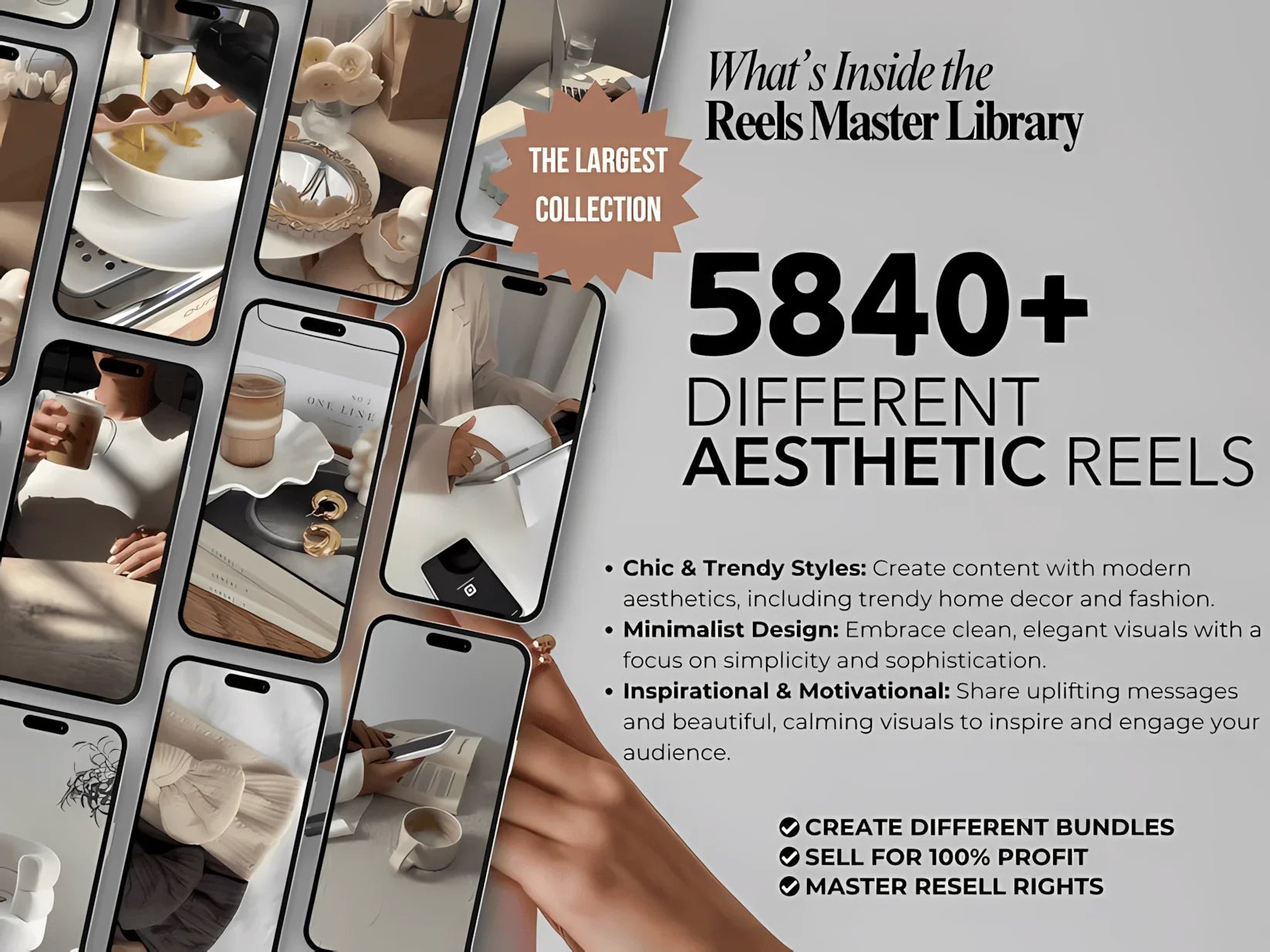 100,000+ Reels Master Library | Viral Instagram Reels, TikTok & YouTube Canva Templates - Mindshift Masterz