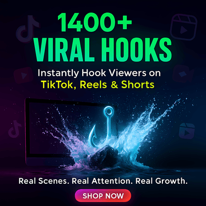 Ultimate 1400+ Viral Video Hooks Pack for TikTok, Reels, and Shorts - Mindshift Masterz